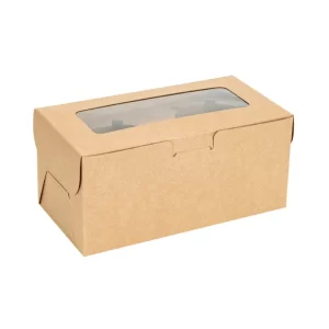 Caja De Kraft Cupcakes 16 X 9 X 7.5 Cm