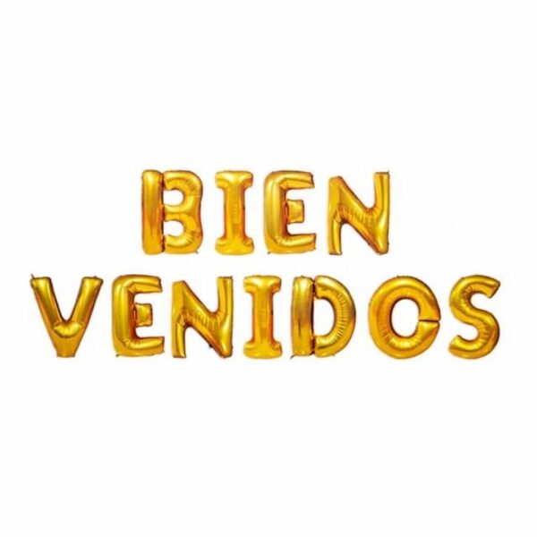 Kit Bienvenidos Dorado 16"
