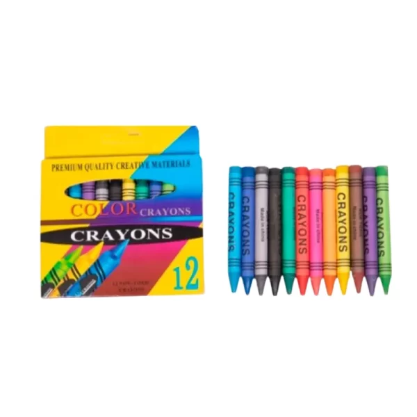 Crayon pequeño X 12 Und 1.4 x 8.3cm