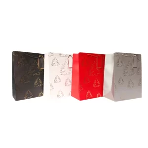 BOLSA DE REGALO PINOS DORADOS