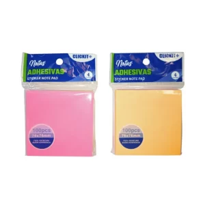 Notas Adhesivas Colores Neon Clickit X 100 Hojas Surtidas