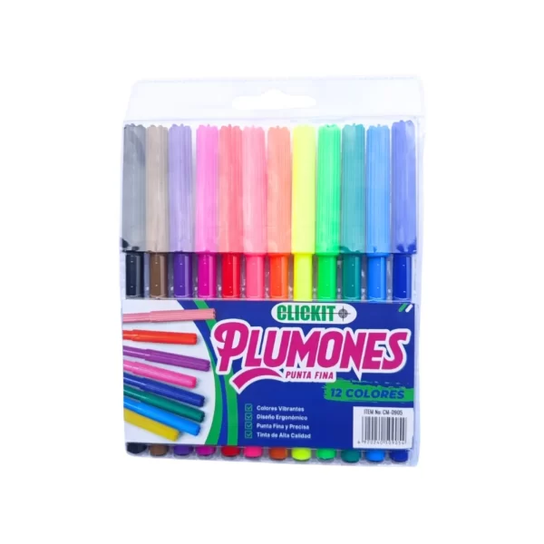 plumon pequeño clickit x 12