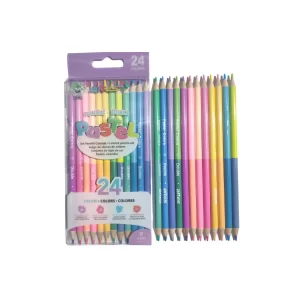 LAPIZ DE COLOR PASTEL X 12 UND DOBLE PUNTA